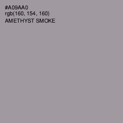 #A09AA0 - Amethyst Smoke Color Image